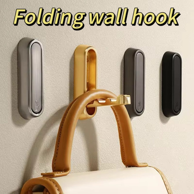 Home Bathroom Key - Foldable Clothes Hooks Zinc Alloy Clothes