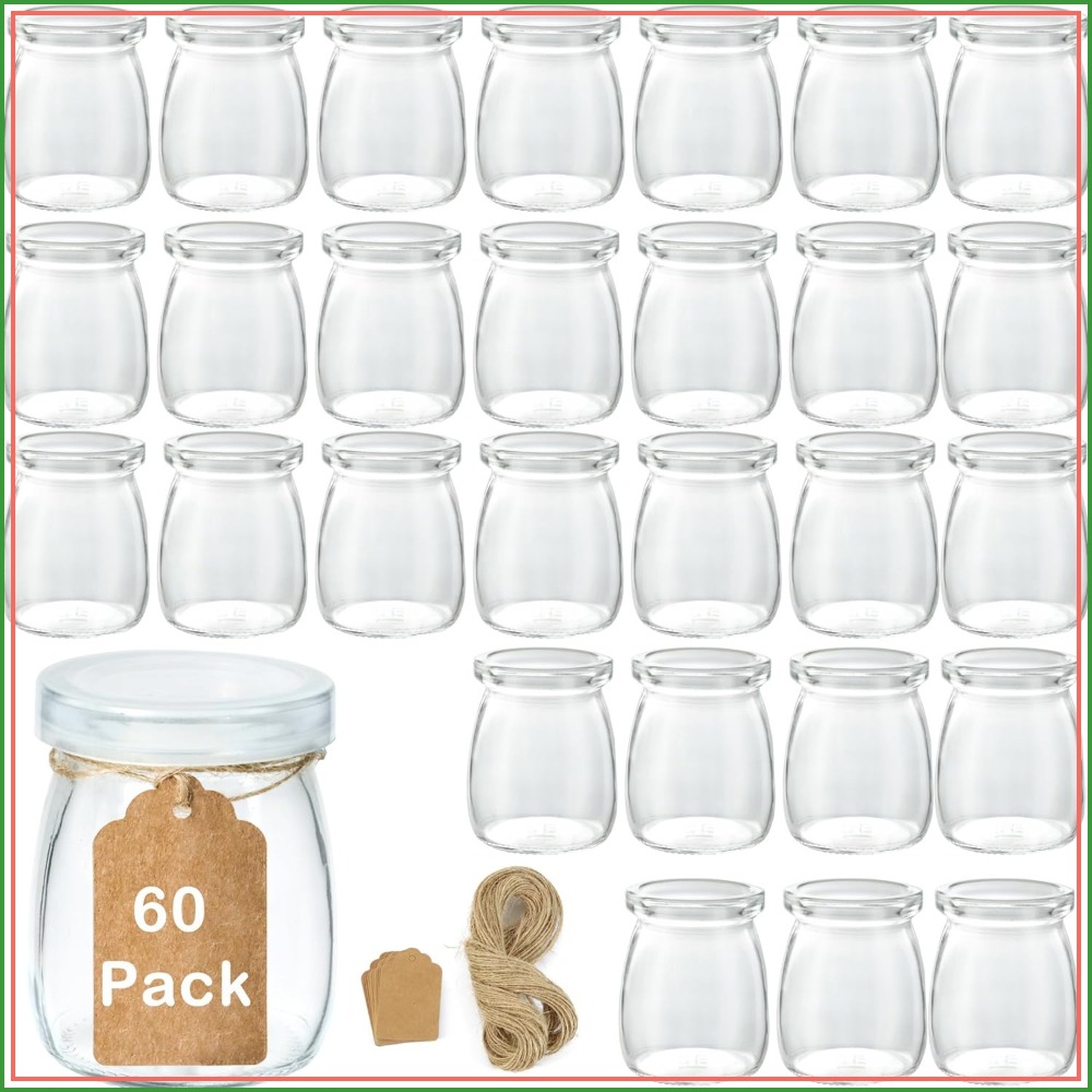 Bath Salts Jar - 60 Pack 3.4 oz Mini Glass