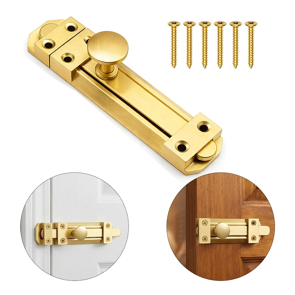 Home Bathroom Cabinets - 5 Inch Solid Brass Sliding Door