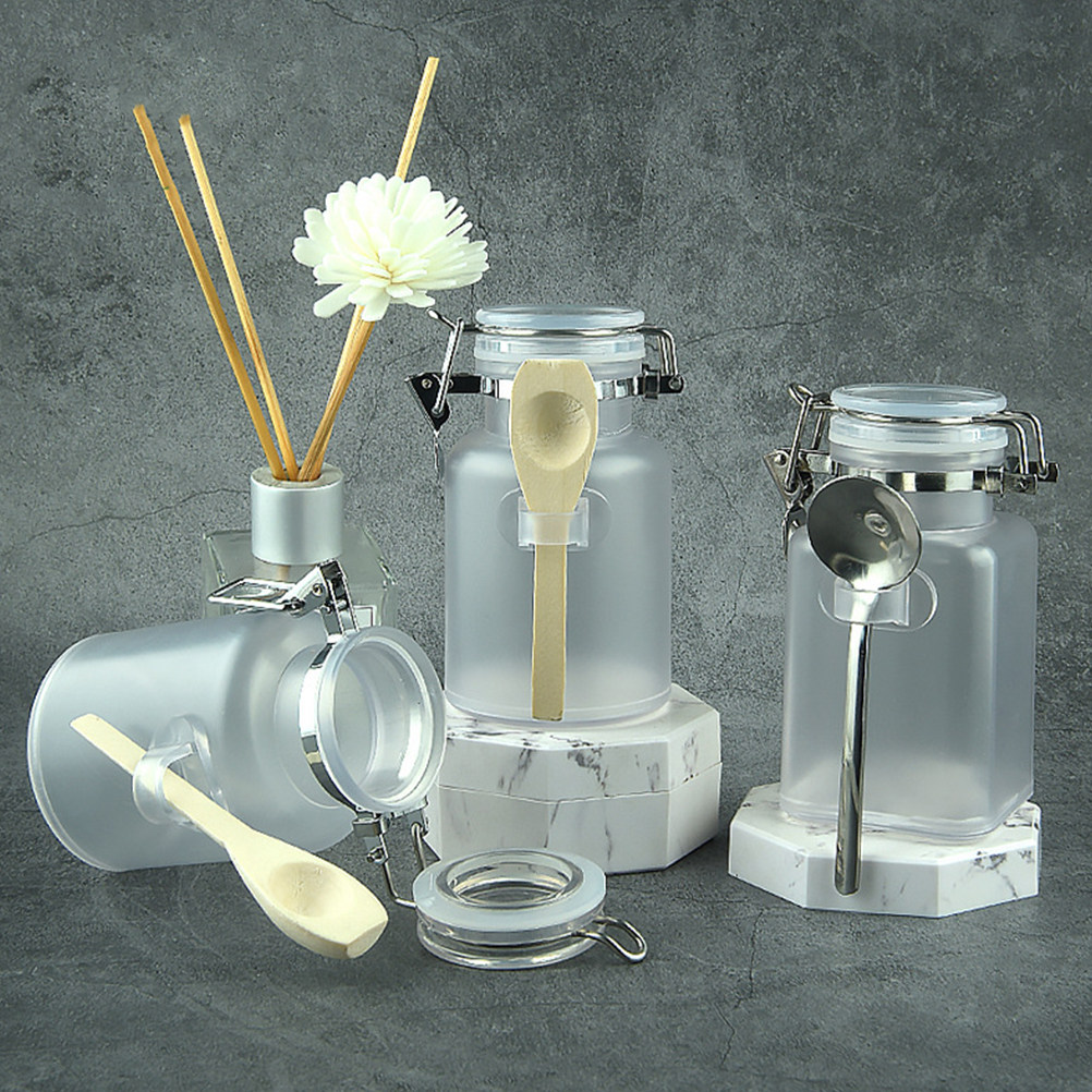 Bath Salts Jar - 2Sets Premium Sealed Mini Bottles Lightweight