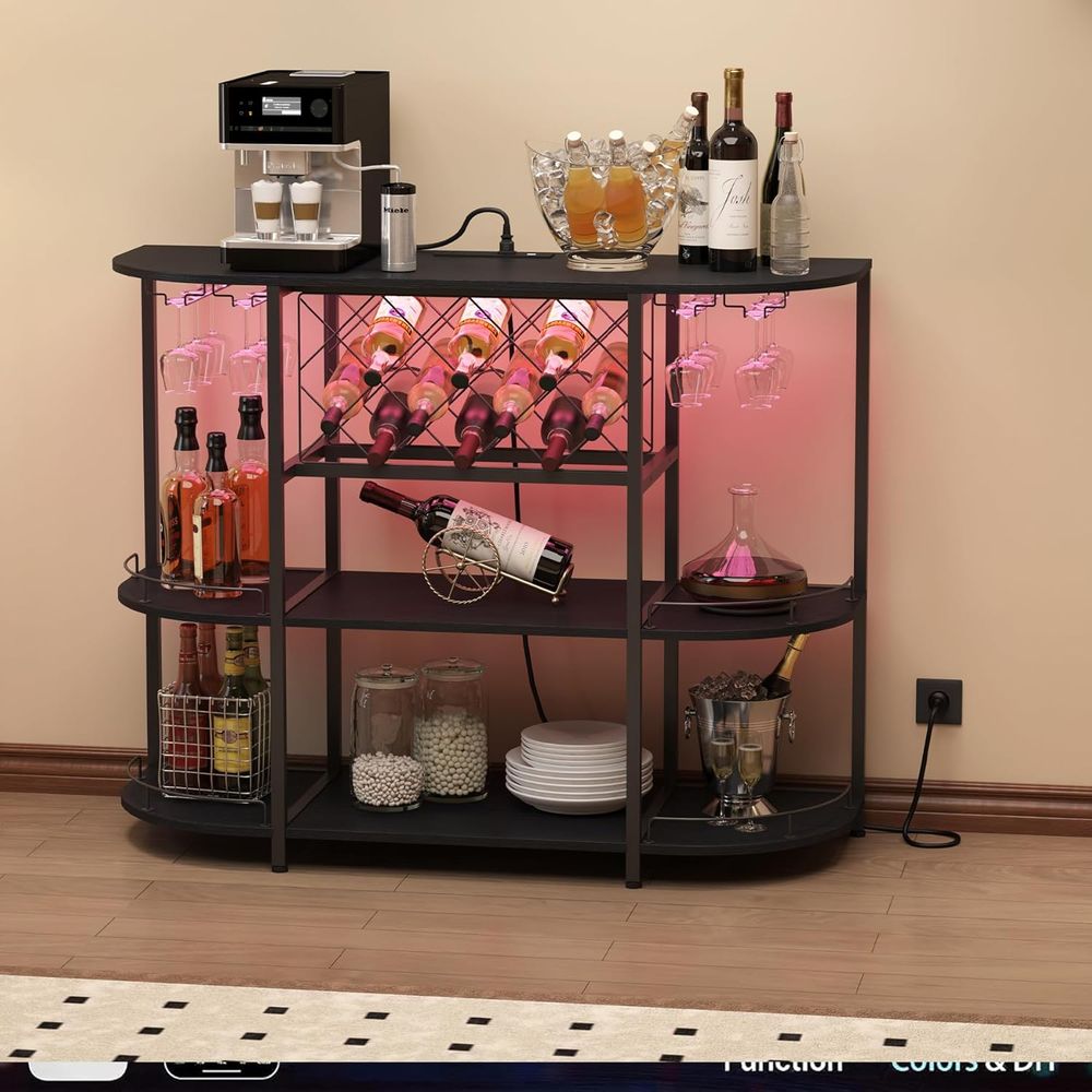 Black 3-Tier Coffee Table with - Home Kitchen & Bathroom ulasan dan harga