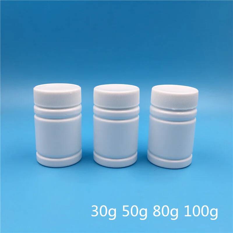 50 Pcs HDPE White Plastic Empt - Bath Salts Jar ulasan dan harga