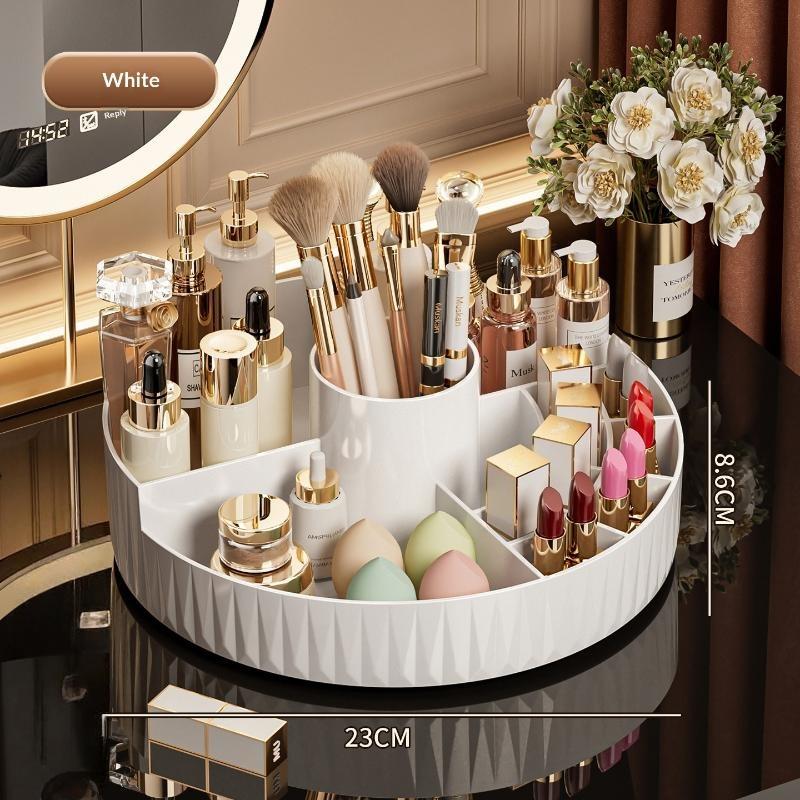 Large Capacity Rotating Makeup - Home Bathroom Vanity ulasan dan harga