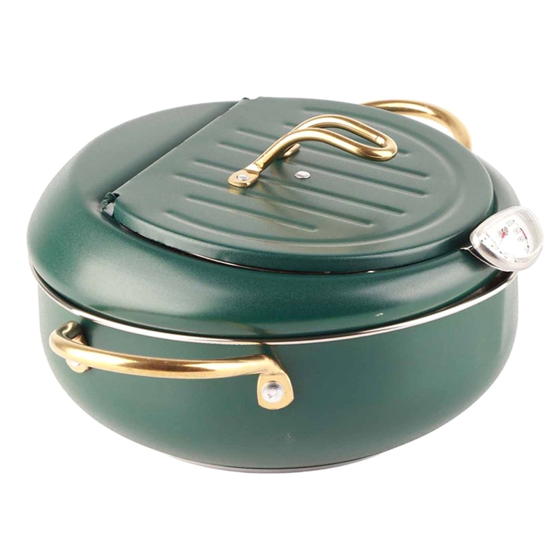 Frying Pot with Thermometer Ja - Home Kitchen & Bathroom ulasan dan harga