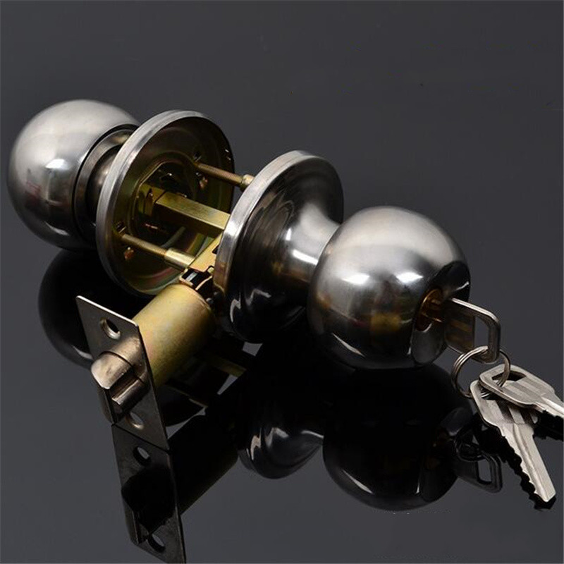 Round Ball Privacy Door Knob B - Home Bathroom Key ulasan dan harga