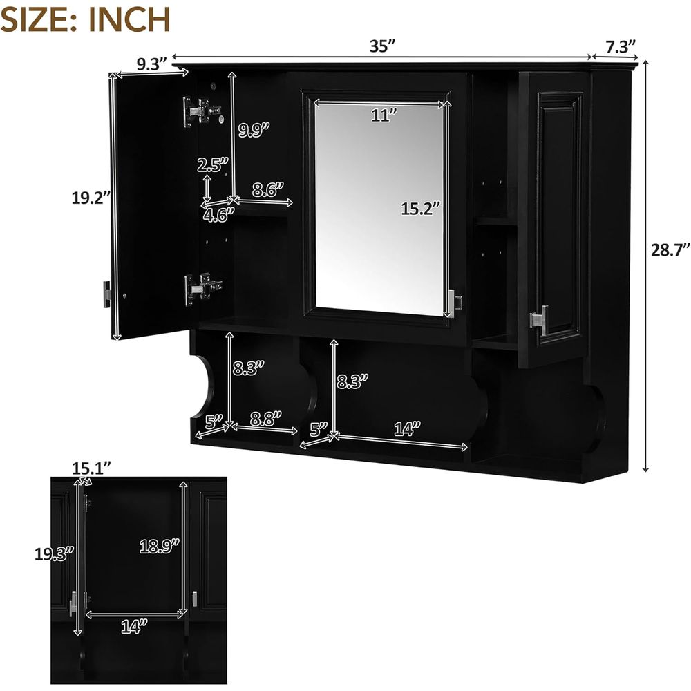 Bathroom Wall Cabinet with Mir - Home Bathroom Cabinets ulasan dan harga