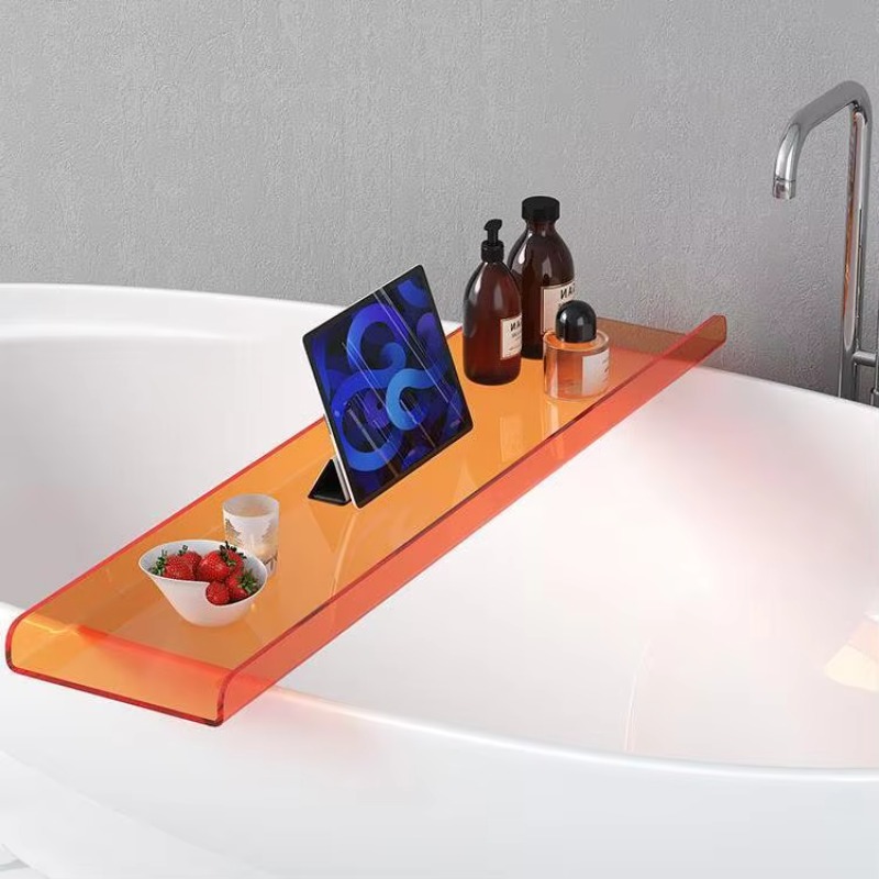 Acrylic Bathtub Caddy with Pho - Bath Caddy Tray ulasan dan harga