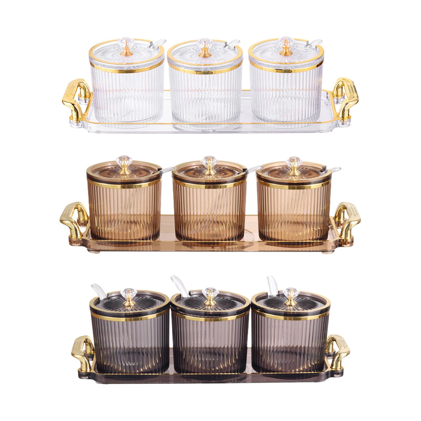 3Pcs Bath Salt Storage Jar wit - Bath Salts Jar ulasan dan harga