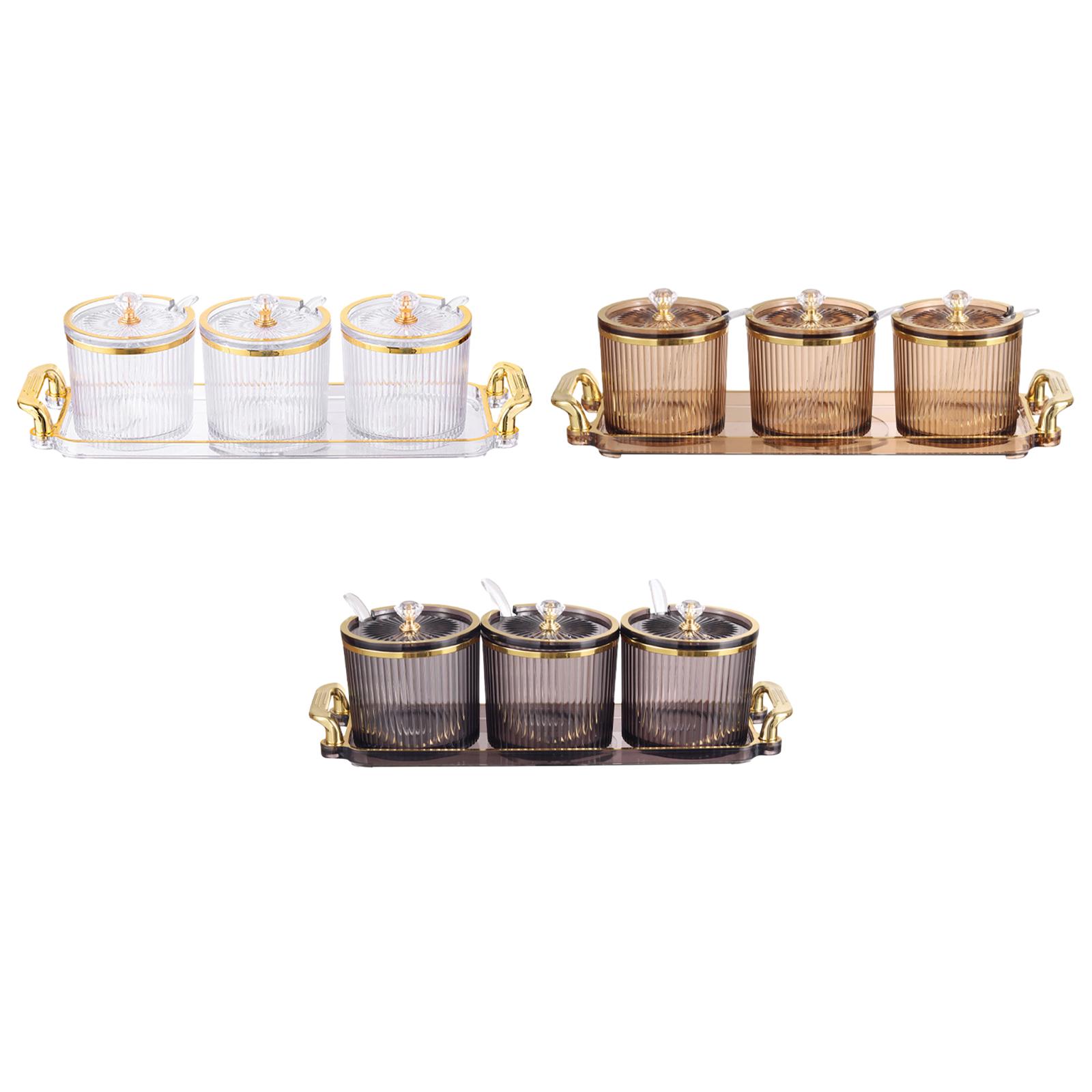 3Pcs Bath Salt Storage Jar wit - Bath Salts Jar ulasan dan harga