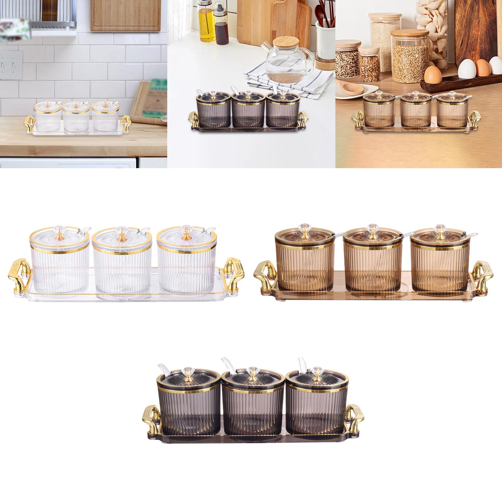 3Pcs Bath Salt Storage Jar wit - Bath Salts Jar ulasan dan harga
