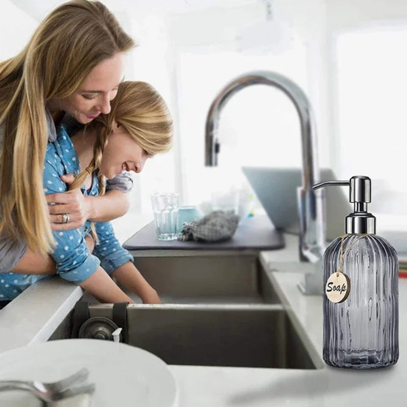 Soap Dispenser Bathroom Clear  - Home Bathroom Soap Dispenser ulasan dan harga