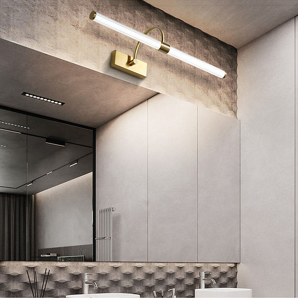 Modern Brass Acrylic LED Wall  - Home Bathroom Vanity ulasan dan harga