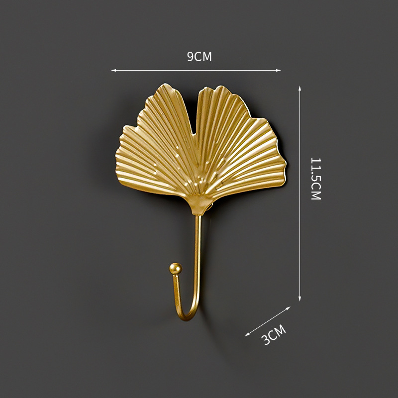 Nordic Wrought Iron Leaf Hook  - Home Bathroom Key ulasan dan harga