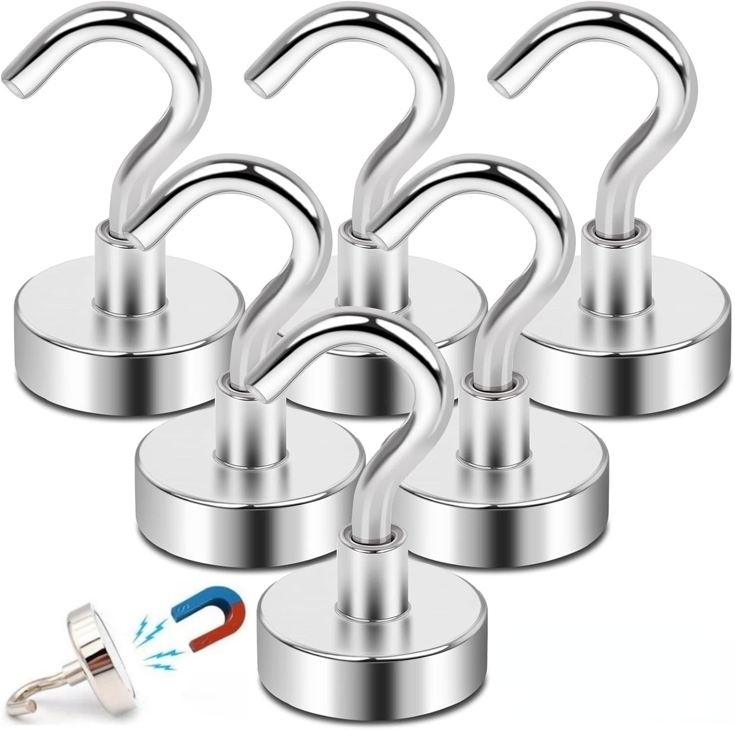 1-80PCS Strong Magnetic Hooks  - Home Bathroom Key ulasan dan harga