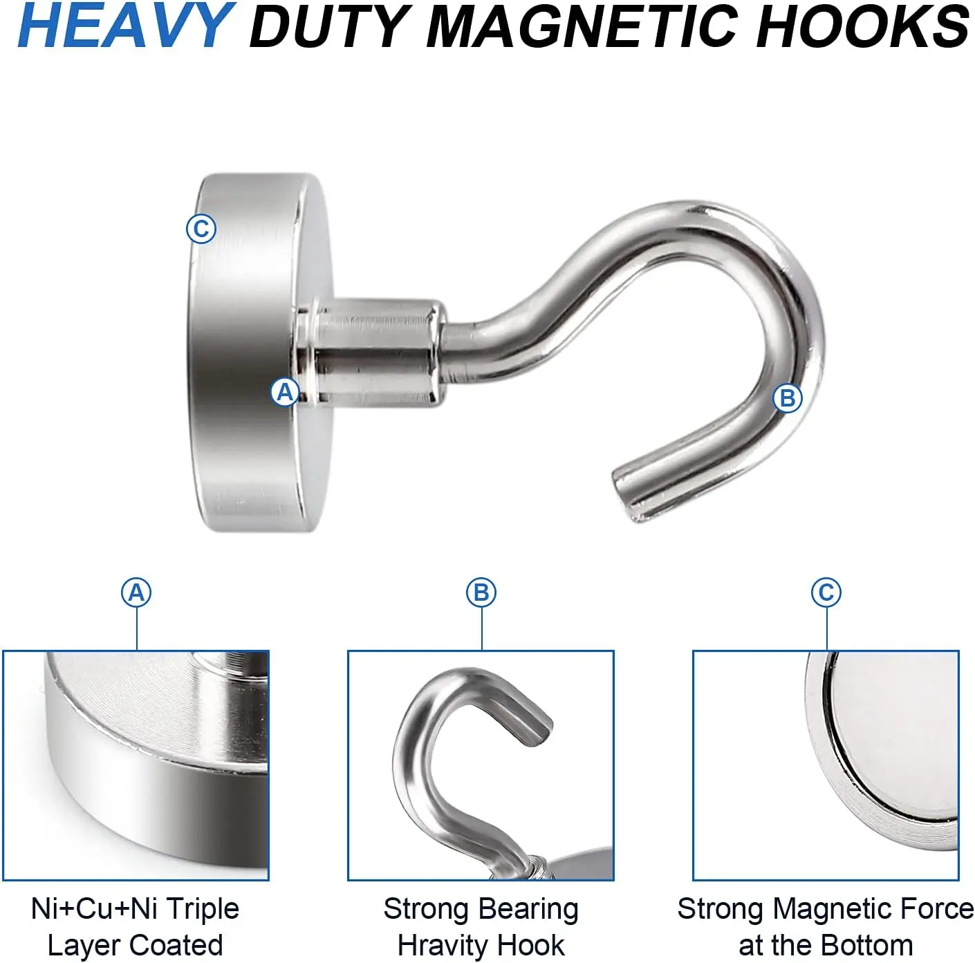 1-80PCS Strong Magnetic Hooks  - Home Bathroom Key ulasan dan harga