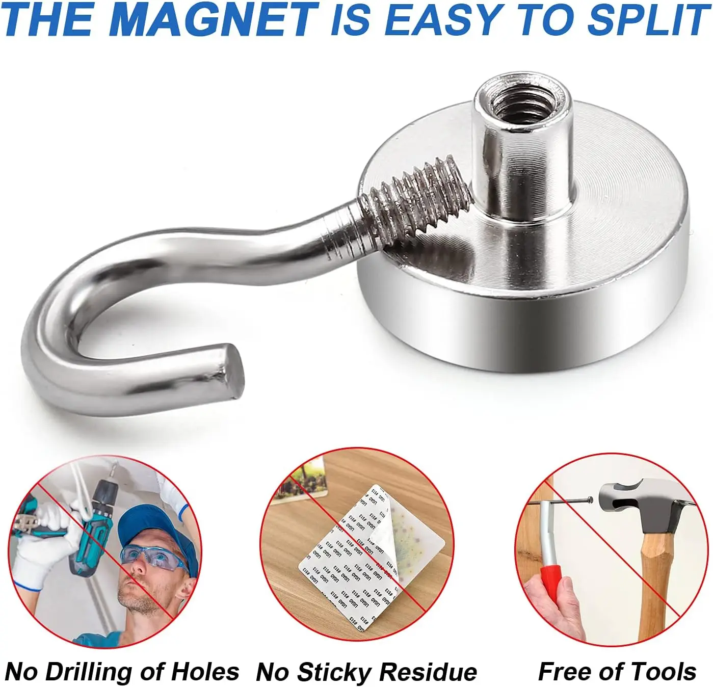 1-80PCS Strong Magnetic Hooks  - Home Bathroom Key ulasan dan harga
