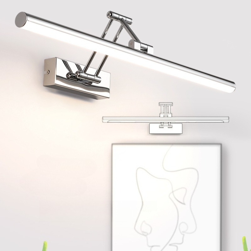 Iron Tricolor Mirror Front Lam - Home Bathroom Vanity ulasan dan harga