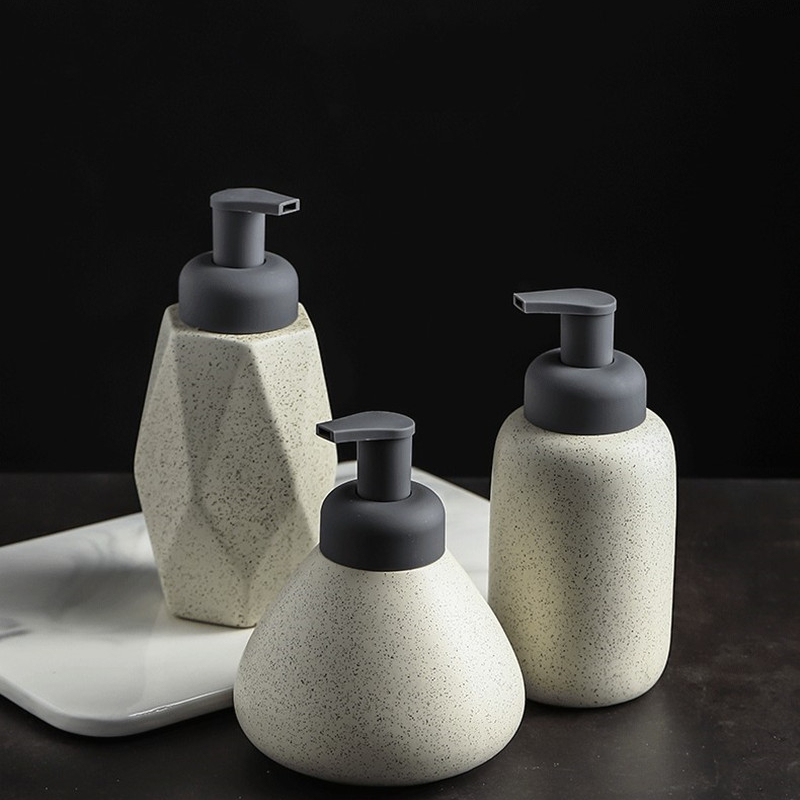 Bathroom Ceramic Mousse Dispen - Home Bathroom Soap Dispenser ulasan dan harga