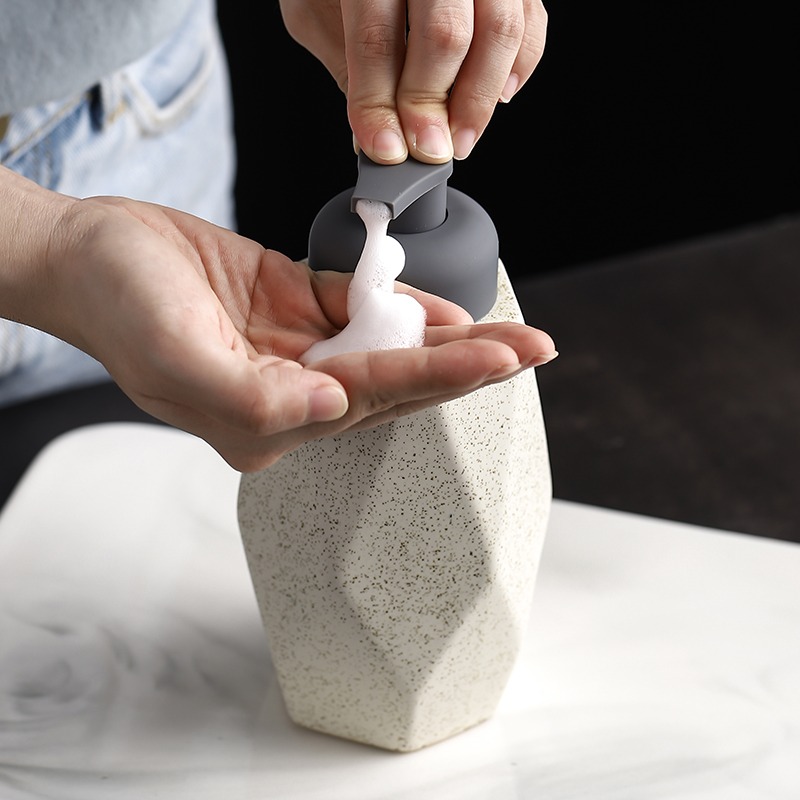 Bathroom Ceramic Mousse Dispen - Home Bathroom Soap Dispenser ulasan dan harga