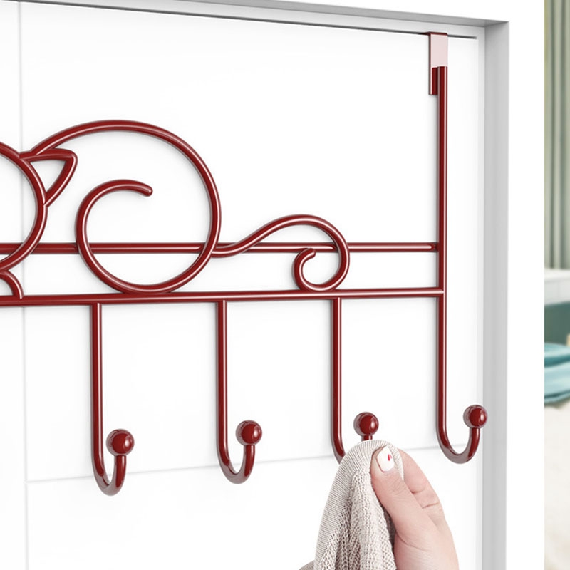 J1UL1N 7-Hook Over Door Hanger - Home Bathroom Key ulasan dan harga