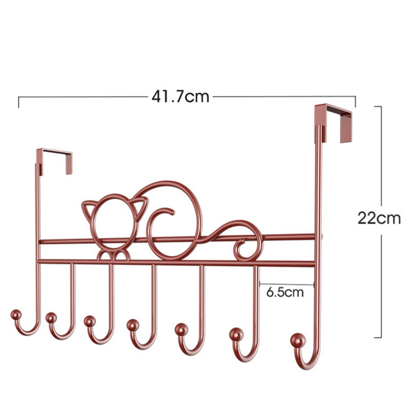 J1UL1N 7-Hook Over Door Hanger - Home Bathroom Key ulasan dan harga