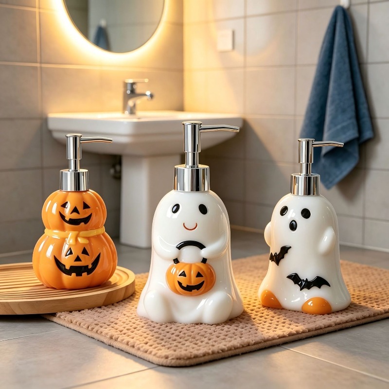 280ML Halloween Ghost Pumpkin  - Home Bathroom Soap Dispenser ulasan dan harga