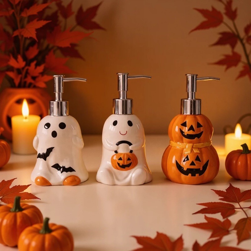 280ML Halloween Ghost Pumpkin  - Home Bathroom Soap Dispenser ulasan dan harga