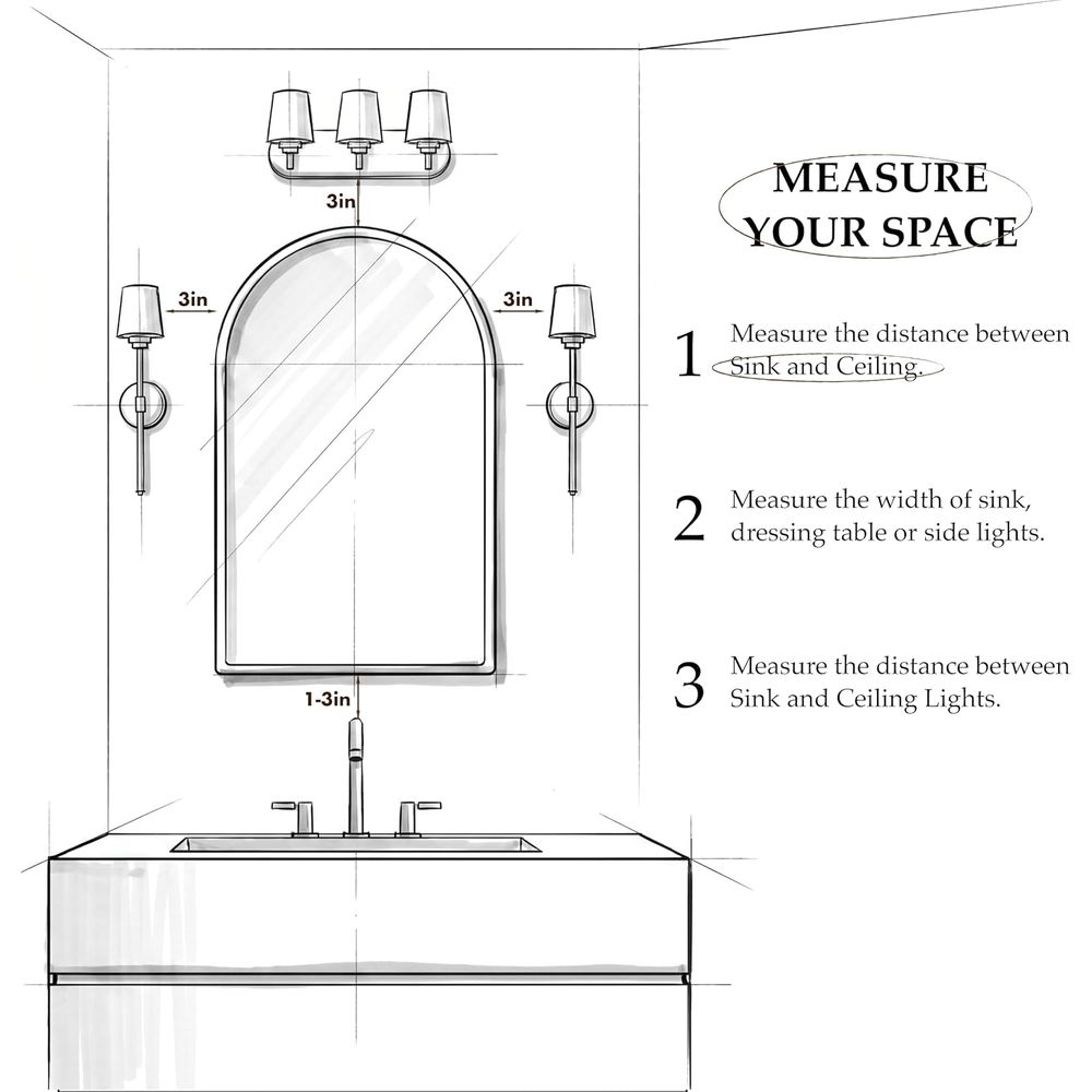 Luxurious Arched Gold Bathroom - Home Bathroom Cabinets ulasan dan harga