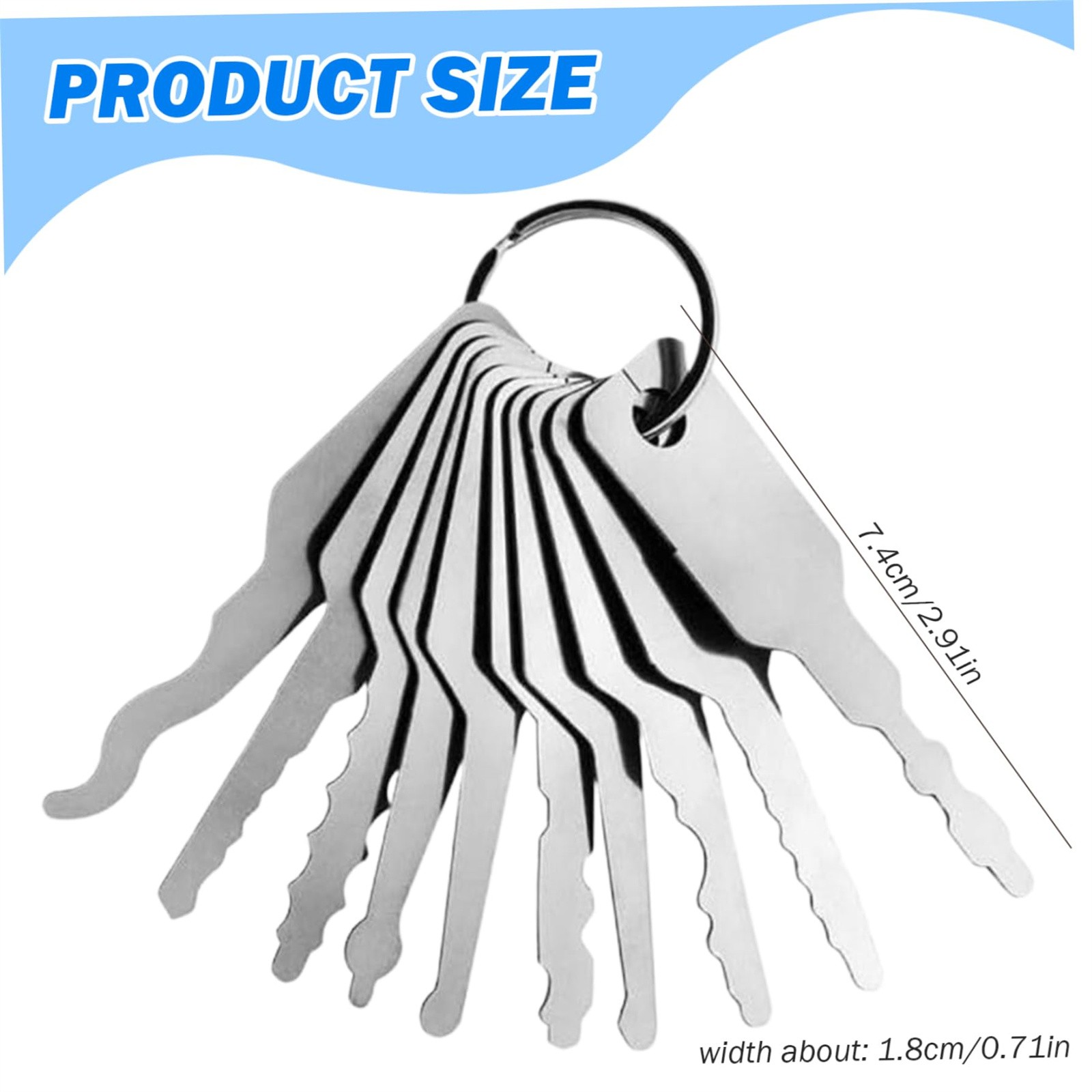 10pcs/Lot Uncut Key Blanks Loc - Home Bathroom Key ulasan dan harga