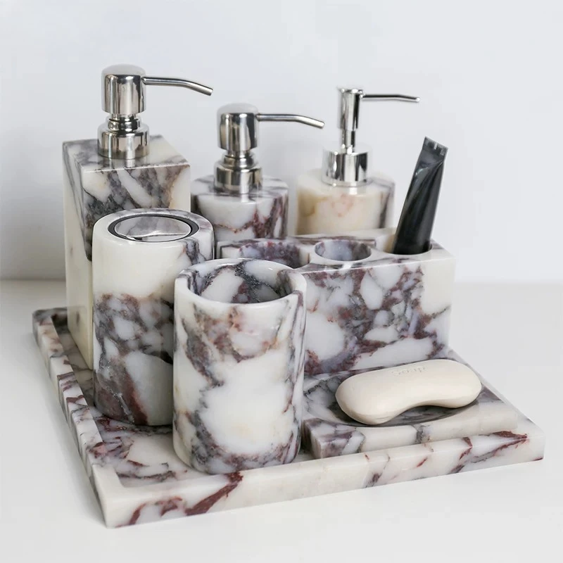 Luxury Natural Marble Tray, To - Bath Caddy Tray ulasan dan harga