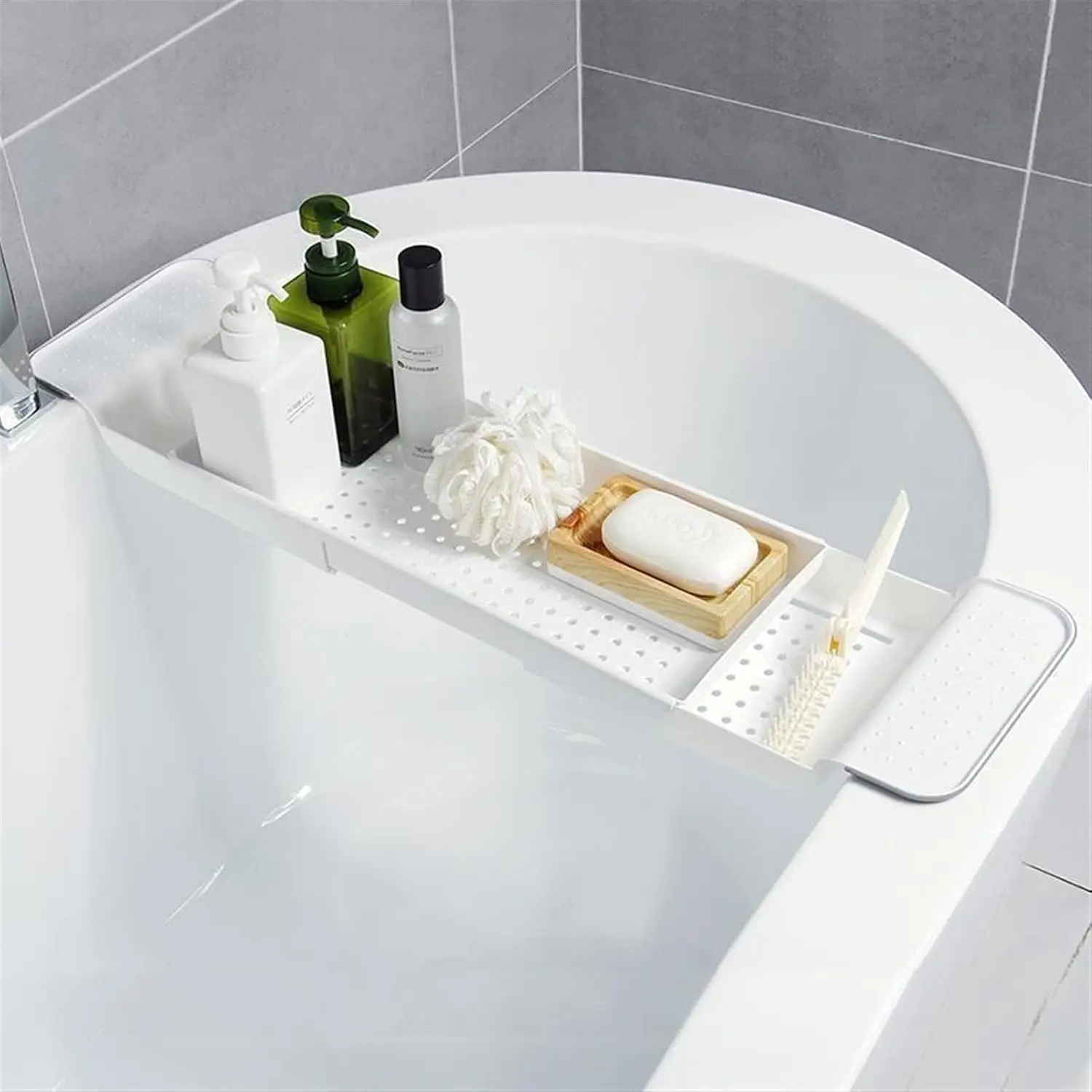 Bathtub Caddy Tray Extendable  - Bath Caddy Tray ulasan dan harga