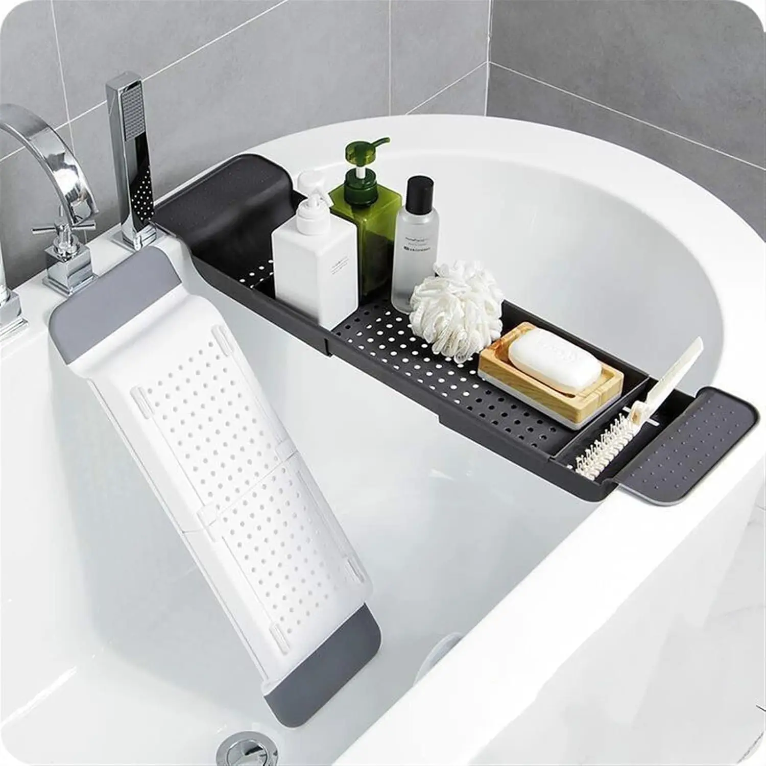 Bathtub Caddy Tray Extendable  - Bath Caddy Tray ulasan dan harga
