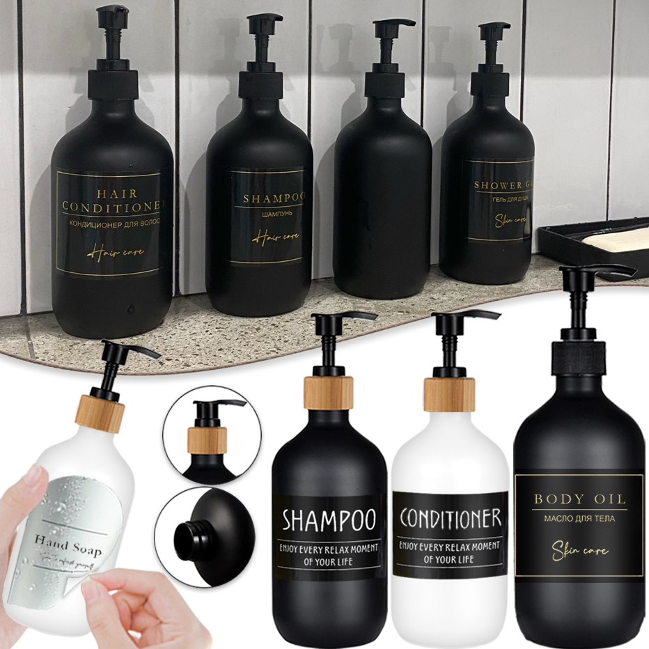 500ml Soap Dispenser Bottle Sh - Home Bathroom Soap Dispenser ulasan dan harga