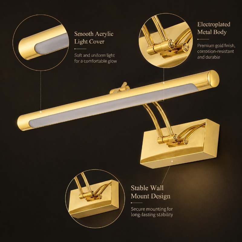 40cm 55cm 70cm Vintage LED Van - Home Bathroom Vanity ulasan dan harga