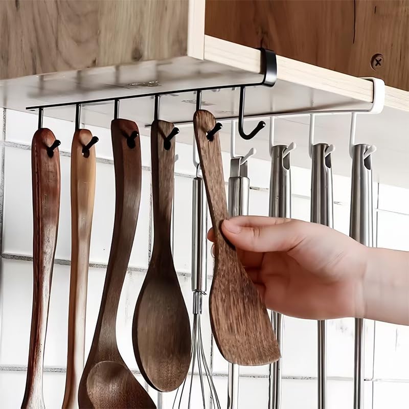 1/2/3PC 6 Hooks Kitchen Cabine - Home Bathroom Cabinets ulasan dan harga