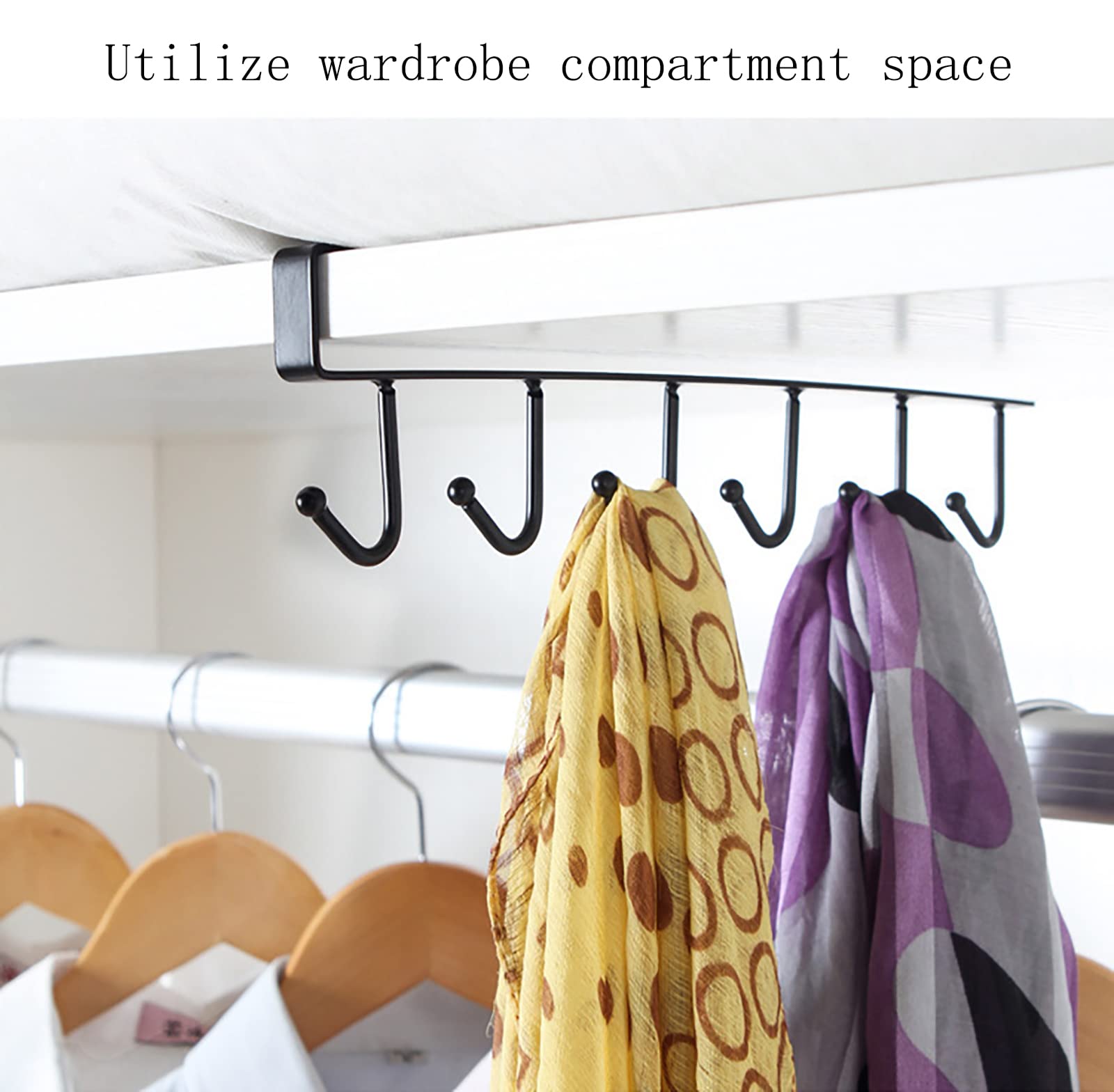 1/2/3PC 6 Hooks Kitchen Cabine - Home Bathroom Cabinets ulasan dan harga