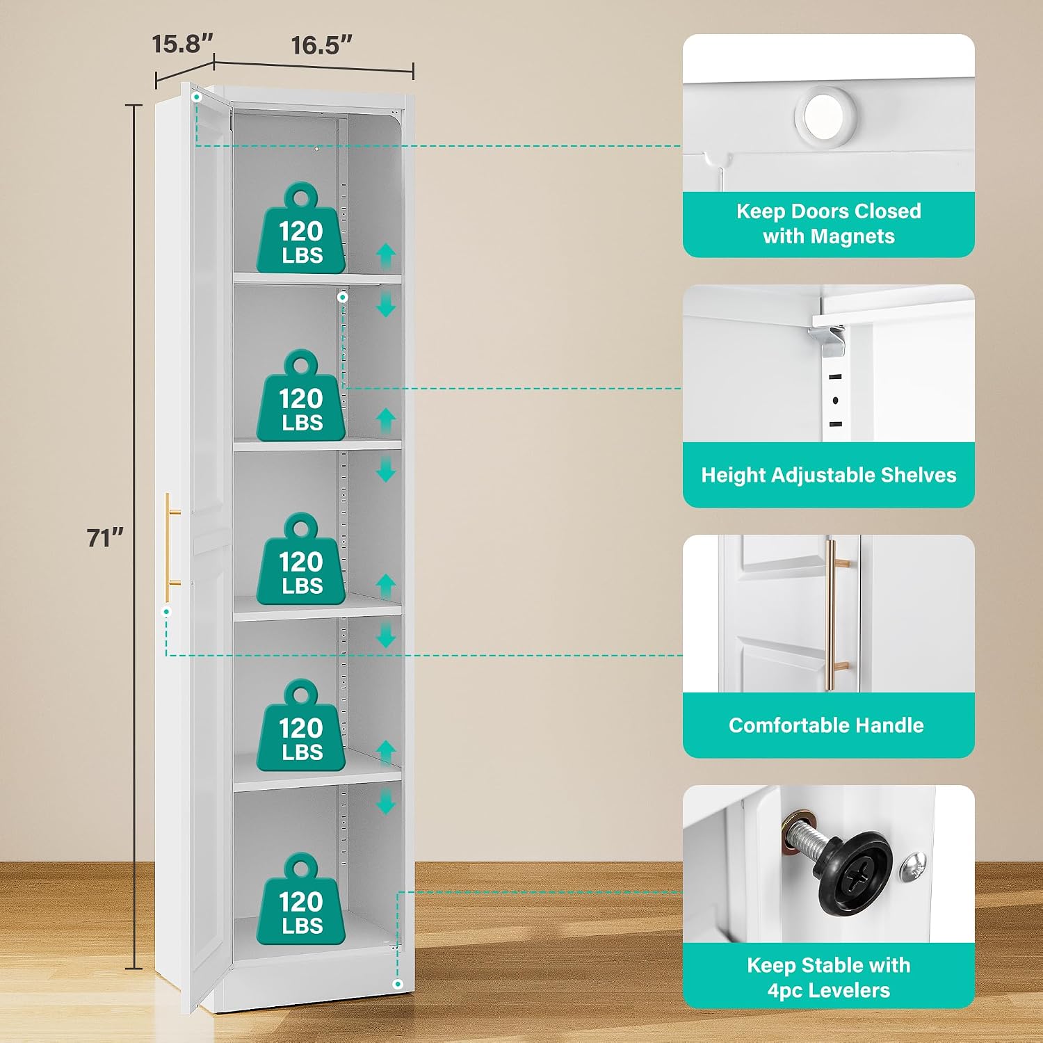 Tall Narrow Storage Cabinet Wi - Home Bathroom Cabinets ulasan dan harga