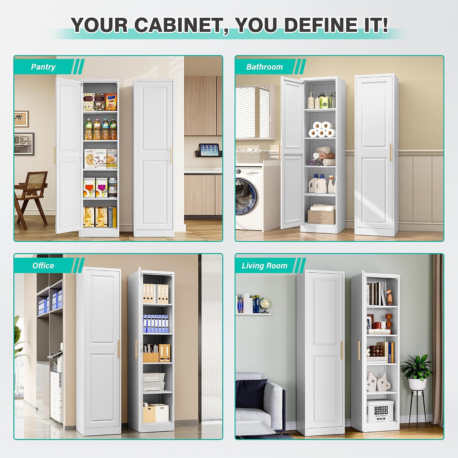 Tall Narrow Storage Cabinet Wi - Home Bathroom Cabinets ulasan dan harga