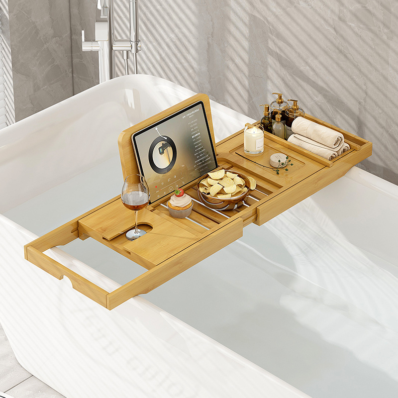 Luxury Expandable Bathtub Cadd - Bath Caddy Tray ulasan dan harga
