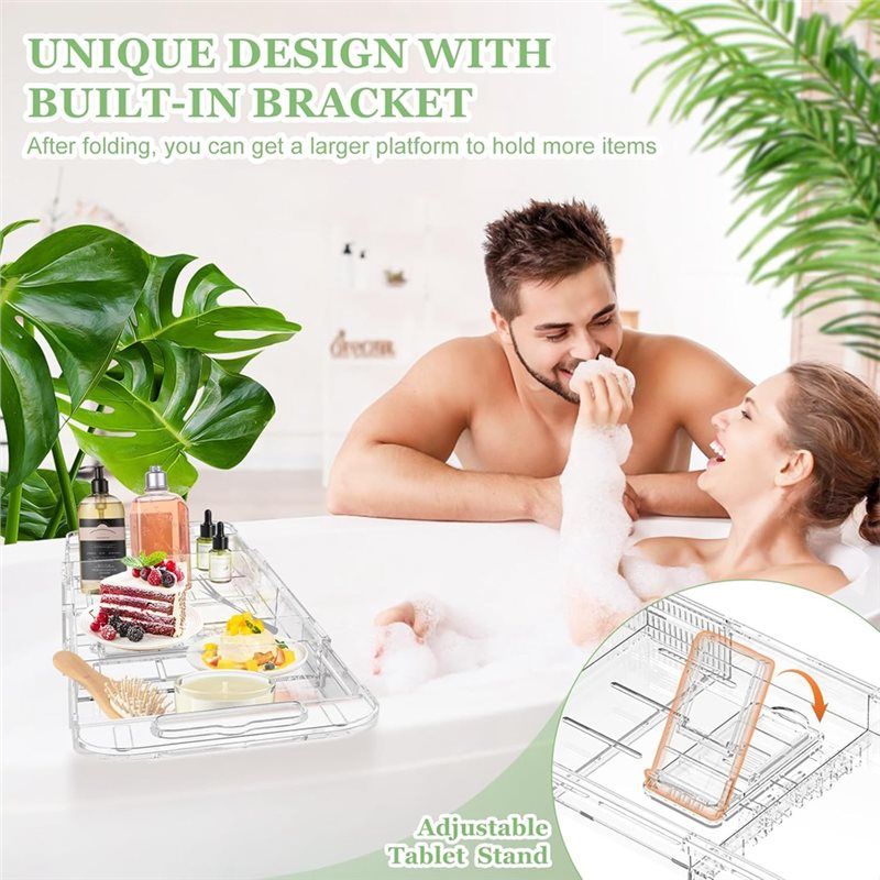 AEE2-Expandable Drain Bath Cad - Bath Caddy Tray ulasan dan harga