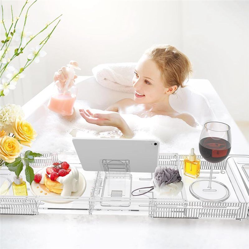 AEE2-Expandable Drain Bath Cad - Bath Caddy Tray ulasan dan harga