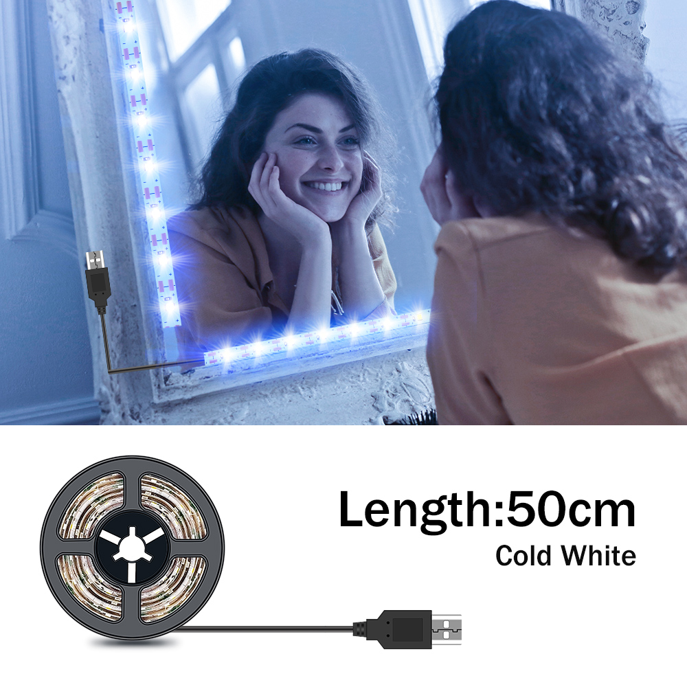 DC5V LED Makeup Mirror Light S - Home Bathroom Vanity ulasan dan harga