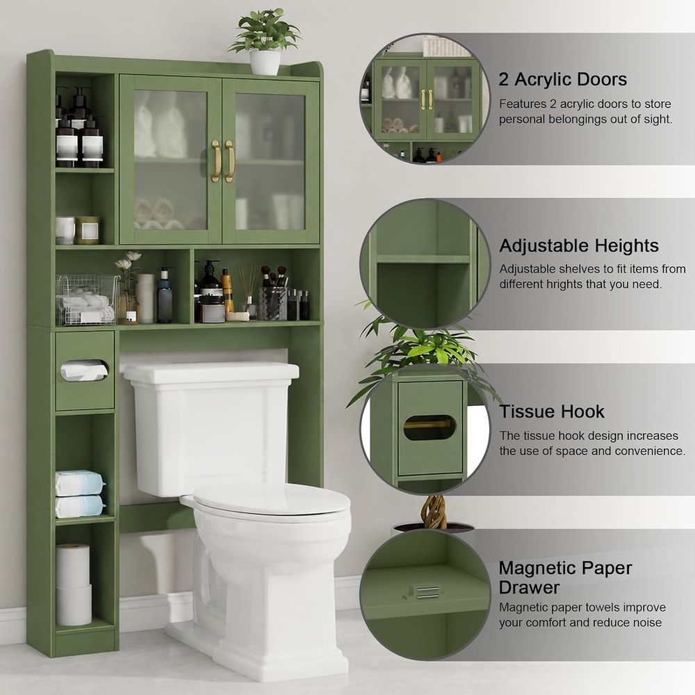 Space-Saving Acrylic Over-the- - Home In Bathroom ulasan dan harga