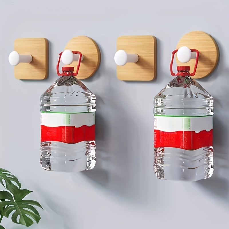 1 Pc Bamboo Wood Wall Hook - A - Home Bathroom Key ulasan dan harga