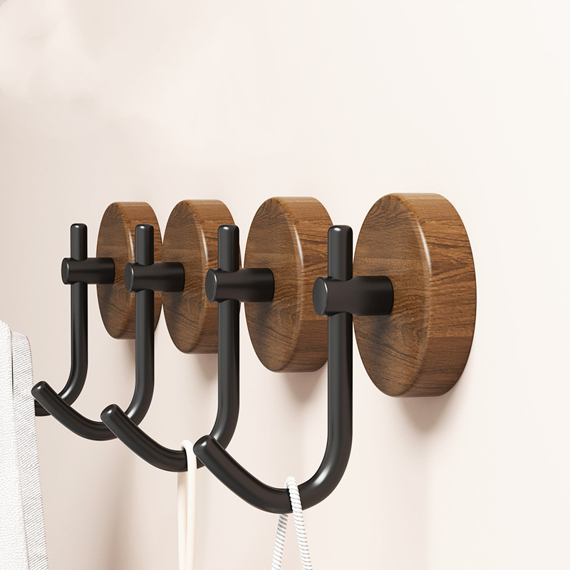 4/1pcs Wall Wood Hook Self-adh - Home Bathroom Key ulasan dan harga
