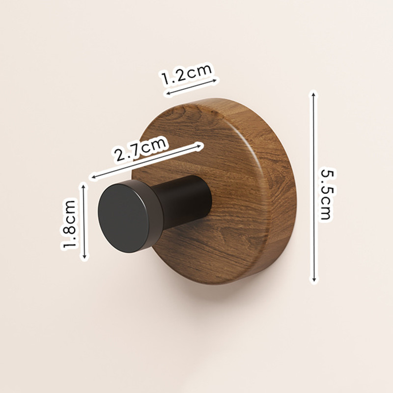 4/1pcs Wall Wood Hook Self-adh - Home Bathroom Key ulasan dan harga