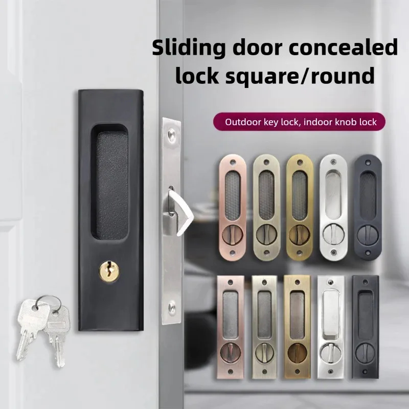 Heavy-Duty Black Sliding Door  - Home Bathroom Key ulasan dan harga