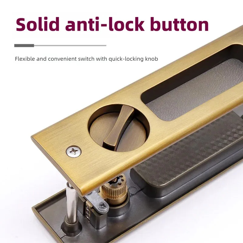 Heavy-Duty Black Sliding Door  - Home Bathroom Key ulasan dan harga
