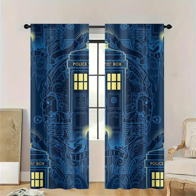Vintage Blue Graphic Police Ca - Home Bathroom Called ulasan dan harga