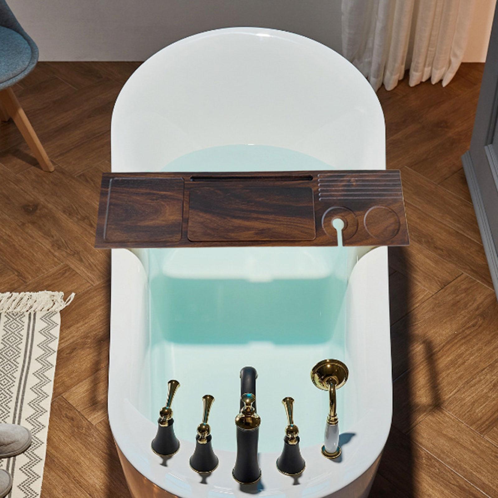 Premium Walnut Bath Tray for T - Bath Caddy Tray ulasan dan harga